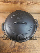 Awesome! 1920’s Griswold #8 Tite-Top Cast Iron Dutch Oven 833 F and high dome matching Griswold Lid 2551 Dutch Ovens