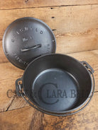 Awesome! 1920’s Griswold #8 Tite-Top Cast Iron Dutch Oven 833 F and high dome matching Griswold Lid 2551 Dutch Ovens