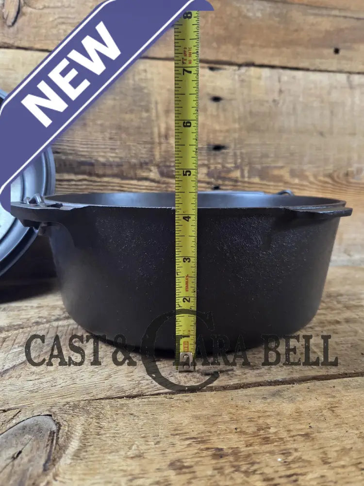 Awesome! 1920’s Griswold #8 Tite-Top Cast Iron Dutch Oven 833 F and high dome matching Griswold Lid 2551. Skillet