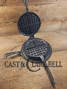 Awesome! 1920’s Griswold #8 Waffle Iron 885/886 with Matching Low Base 975. Ready to make crispy waffles! Waffle Iron
