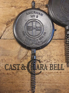 Awesome! 1920’s Griswold #8 Waffle Iron 885/886 with Matching Low Base 975. Ready to make crispy waffles! Waffle Iron