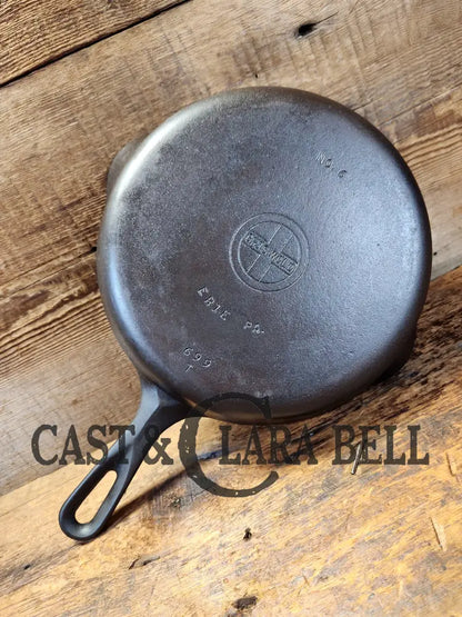 Awesome 1930’S Griswold No. 6 Skillet With Small Block Logo And Smooth Bottom 699