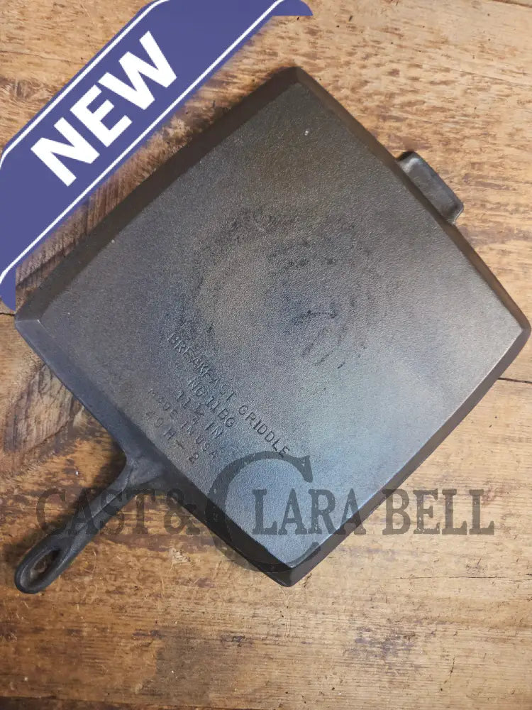 Awesome and huge Birmingham S&R square breakfast skillet. Perfect universal piece for your kitchen! SC24 - Skillet