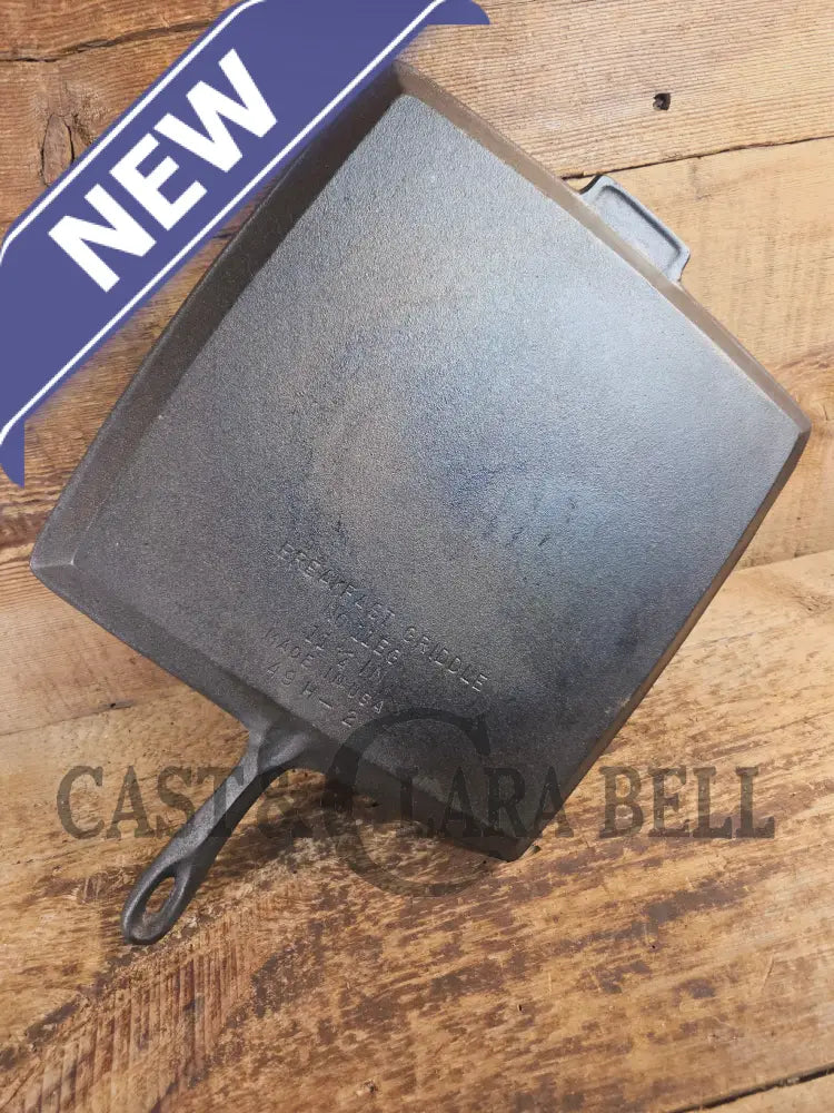 Awesome and huge Birmingham S&R square breakfast skillet. Perfect universal piece for your kitchen! SC24 - Skillet