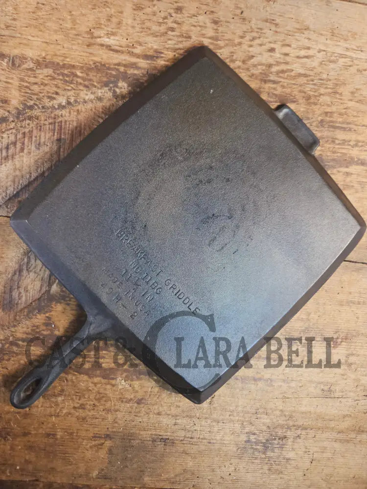Awesome and huge Birmingham S&R square breakfast skillet. Perfect universal piece for your kitchen! SC24 - Skillet
