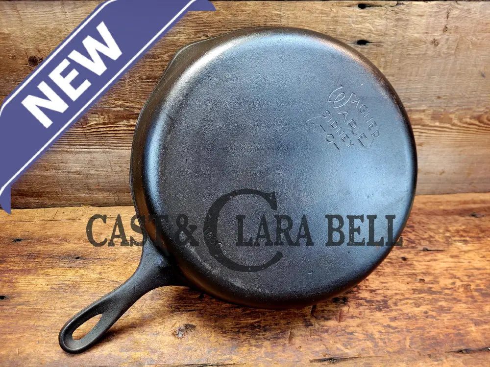 Awesome Bacon Skillet. Big 1930’S Wagner Ware #10 Cast Iron Skillet With Stylized Logo 1060 R