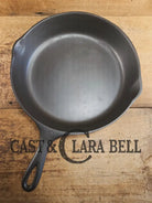 Awesome bacon skillet. Big 1930’s Wagner Ware #10 Cast Iron Skillet with Stylized Logo 1060 R Skillet