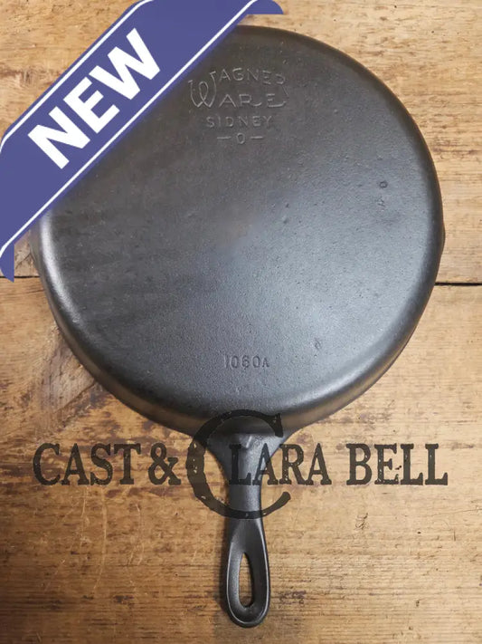 Awesome big bacon skillet! Big 1930’s Wagner Ware #10 Cast Iron Skillet with Stylized Logo 1060 A Skillet