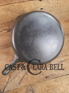 Awesome big bacon skillet! Big 1930’s Wagner Ware #10 Cast Iron Skillet with Stylized Logo 1060 A Skillet
