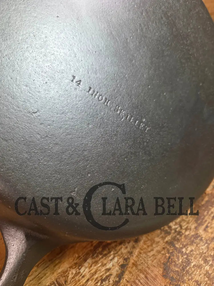 Awesome Big Bacon Skillet! Wagner #12 Cast Iron Skillet with Heat Ring 14 inch skillet - Skillet