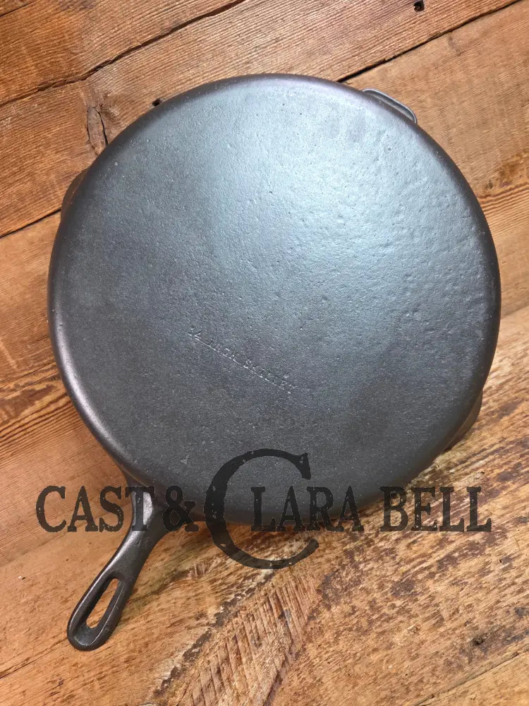 Awesome Big Bacon Skillet! Wagner #12 Cast Iron Skillet with Heat Ring 14 inch skillet - Skillet