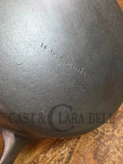 Awesome Big Bacon Skillet! Wagner #12 Cast Iron Skillet with Heat Ring 14 inch skillet - Skillet