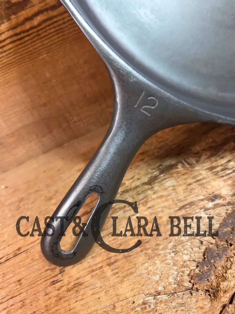 Awesome Big Bacon Skillet! Wagner #12 Cast Iron Skillet with Heat Ring 14 inch skillet - Skillet