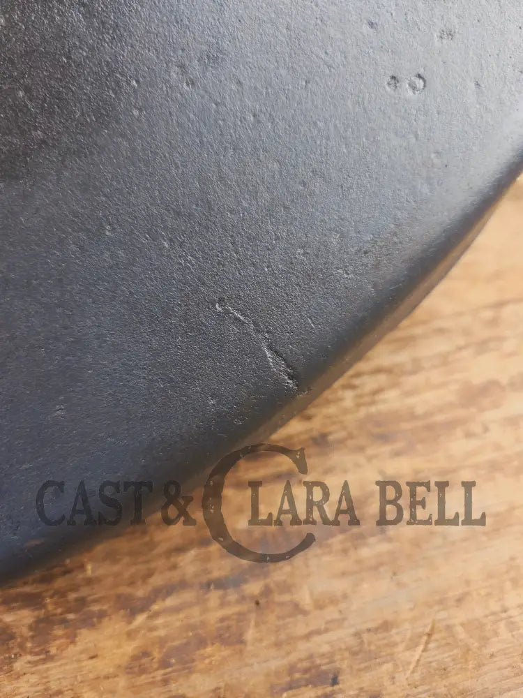 Awesome BIG Griswold (Wagner made) Square Cast Iron Skillet with Small Block Logo and Smooth Bottom ’57’ - Skillet