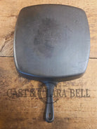 Awesome BIG Griswold (Wagner made) Square Cast Iron Skillet with Small Block Logo and Smooth Bottom ’57’ - Skillet