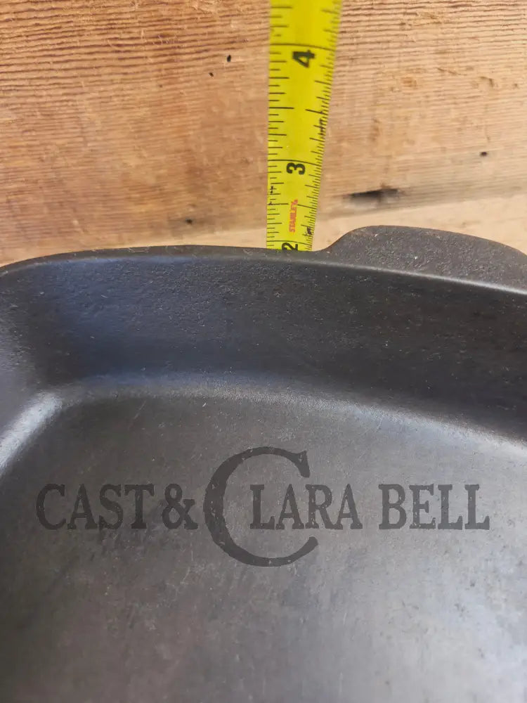 Awesome BIG Griswold (Wagner made) Square Cast Iron Skillet with Small Block Logo and Smooth Bottom ’57’ - Skillet