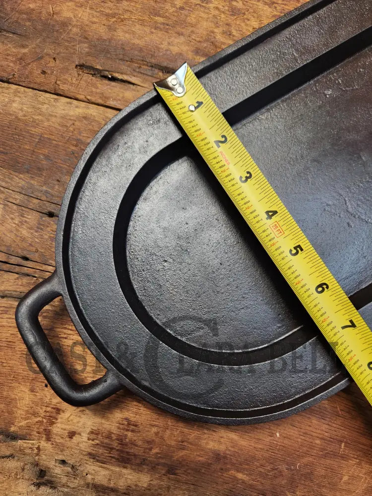 Awesome Center Piece! Late 1800’S Antique Gate-Marked #6 Cast Iron Griddle / Sad Heater Great For