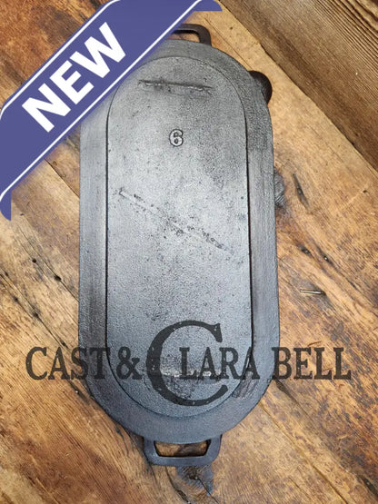 Awesome Center Piece! Late 1800’S Antique Gate-Marked #6 Cast Iron Griddle / Sad Heater Great For