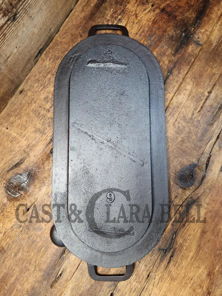 Awesome Center Piece! Late 1800’S Antique Gate-Marked #6 Cast Iron Griddle / Sad Heater Great For