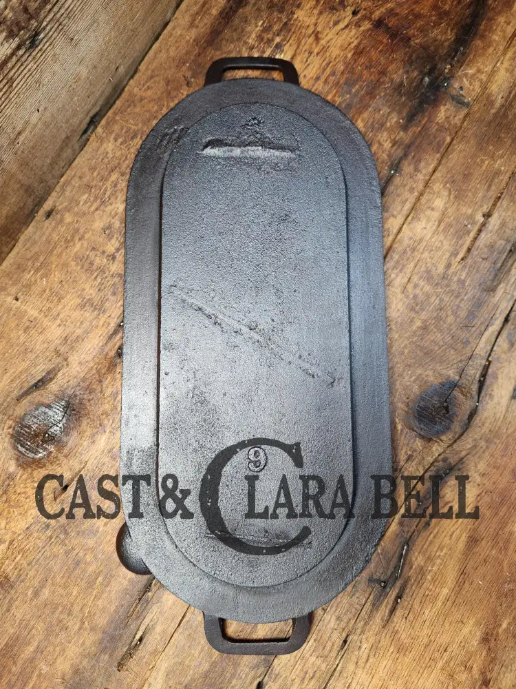 Awesome Center Piece! Late 1800’S Antique Gate-Marked #6 Cast Iron Griddle / Sad Heater Great For