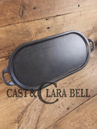 Awesome every day pan! 1920’s era Griswold #8 long pan w Block Slant Logo Erie 712. Sulfur pitting is fully restored