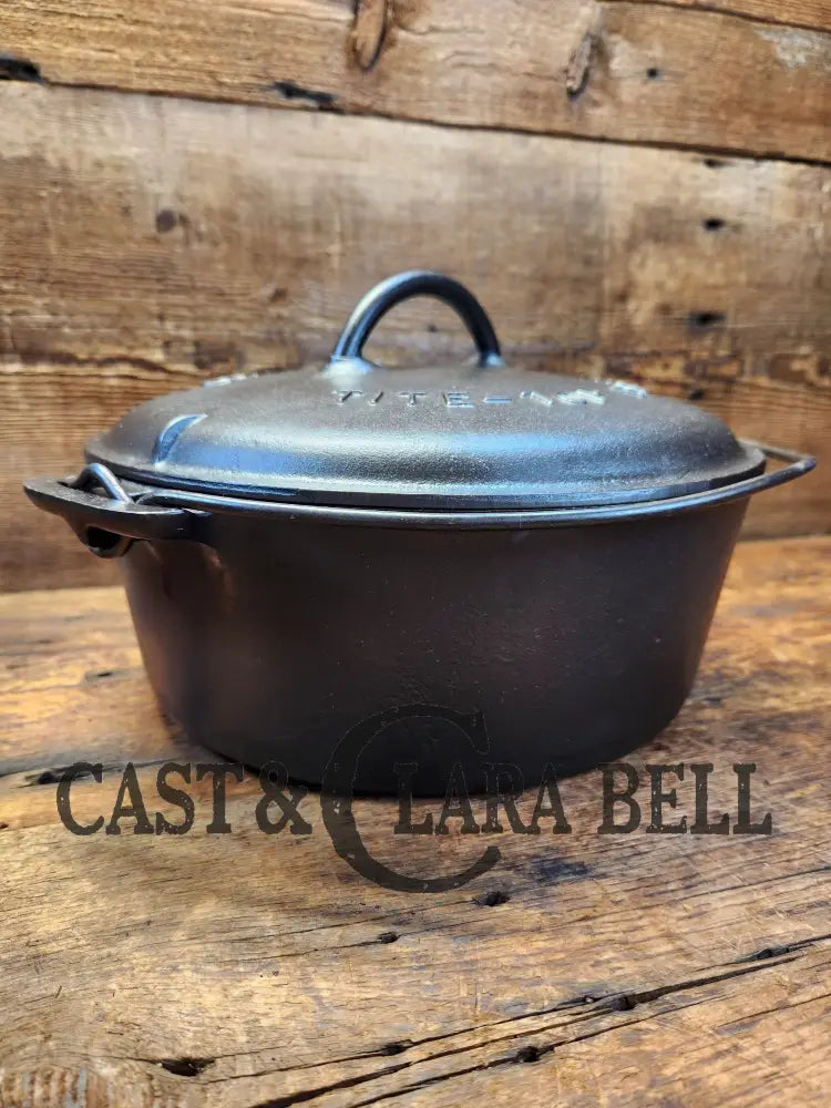 Awesome! Griswold #8 Tite-Top Cast Iron Dutch Oven 833 And High Dome 2551 Lid! Ovens & Kettles