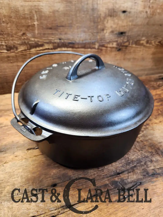 Awesome! Griswold #8 Tite-Top Cast Iron Dutch Oven 833 F And High Dome 2551 Lid! Ovens & Kettles