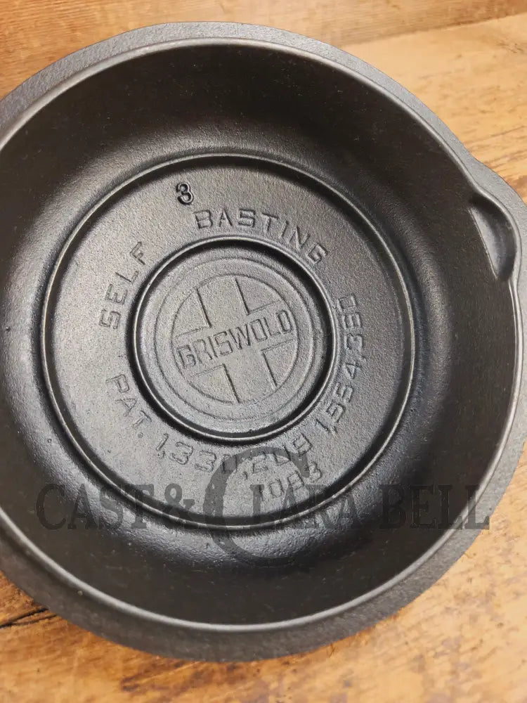 Awesome Griswold No. 3 Cast Iron Skillet Lid with Small Block Logo 1093. Tough to find so cool to own! Skillet