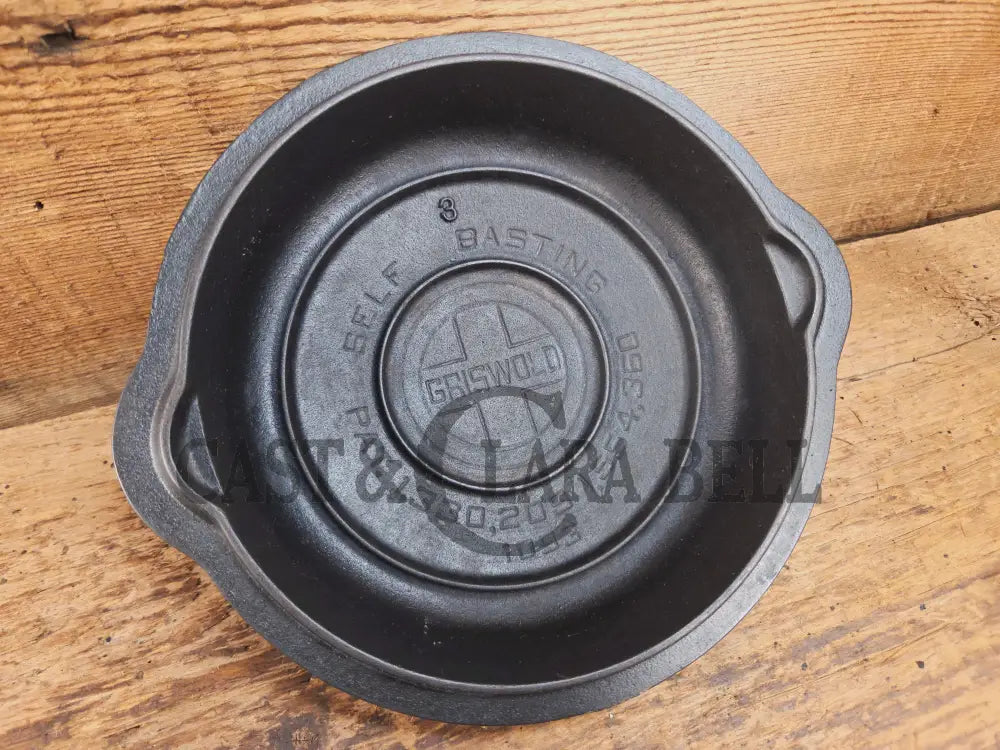 Awesome Griswold No. 3 Cast Iron Skillet Lid with Small Block Logo 1093. Tough to find so cool to own! Skillet