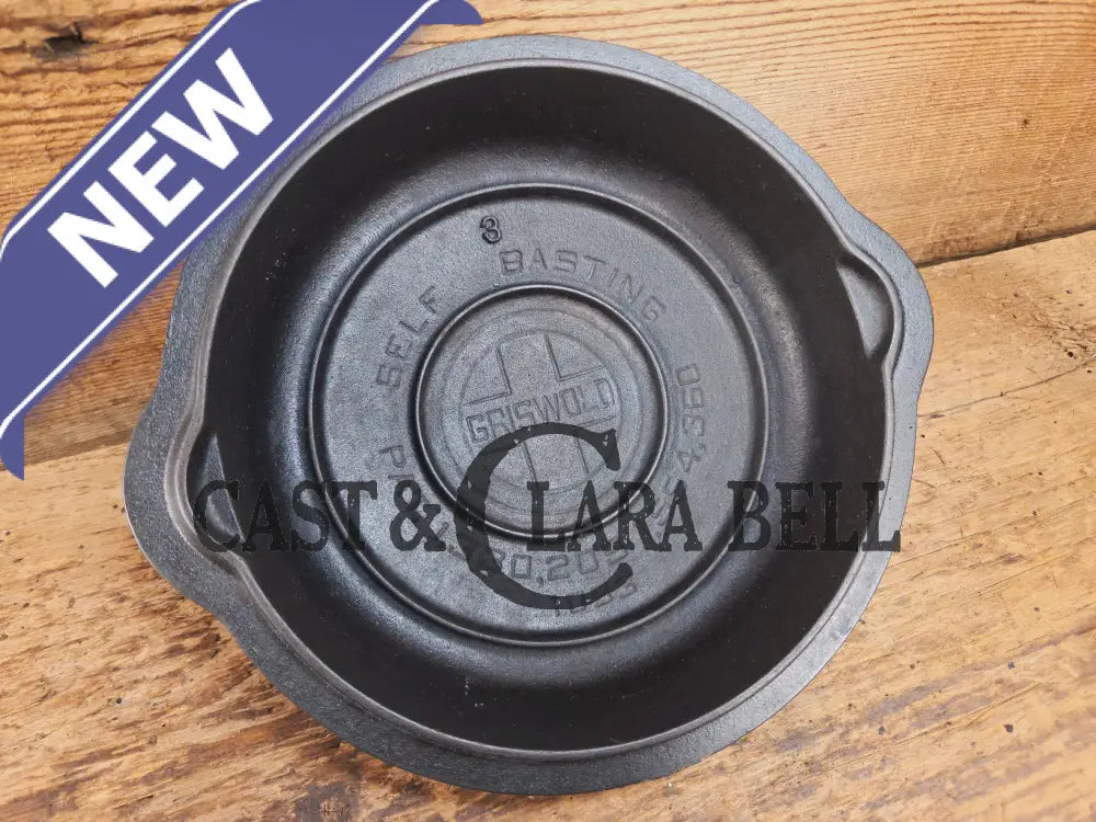 Awesome Griswold No. 3 Cast Iron Skillet Lid with Small Block Logo 1093. Tough to find so cool to own! Skillet