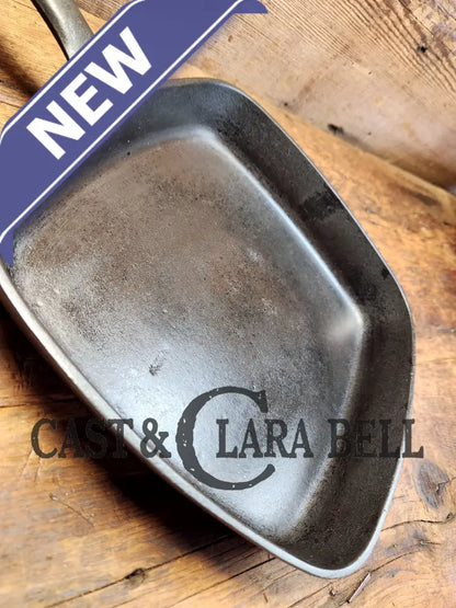 Awesome Griswold (Wagner Made) Square Cast Iron Skillet With Small Block Logo And Smooth Bottom ’55’