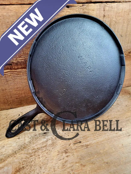 Awesome Large Wapak #9 Cast Iron Round Griddle. Straight Logo. Perfect For Grilled Cheese And