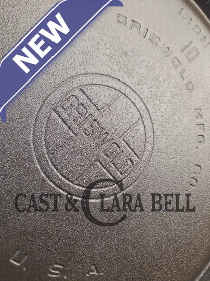 Awesome pizza griddle or for breakfast hot cakes! 1920’’s #10 Griswold Large Block cast iron Griddle 610 Griddle