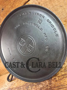 Awesome pizza griddle or for breakfast hot cakes! 1920’’s #10 Griswold Large Block cast iron Griddle 610 Griddle