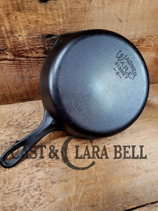 Awesome Saute And Side Skillet! 1930βS Wagner Ware #6 Cast Iron Skillet 1056 O Smooth Bottom