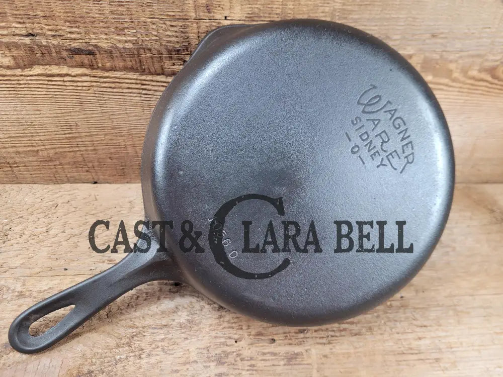 Awesome Saute And Side Skillet! 1930’S Wagner Ware #6 Cast Iron Skillet 1056 O Smooth Bottom