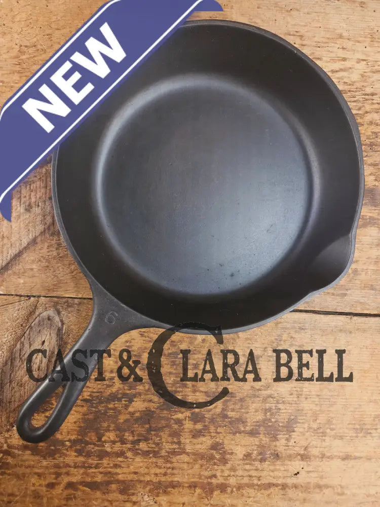 Awesome saute and side skillet! 1930’s Wagner Ware #6 Cast Iron Skillet 1056 Smooth Bottom Skillet