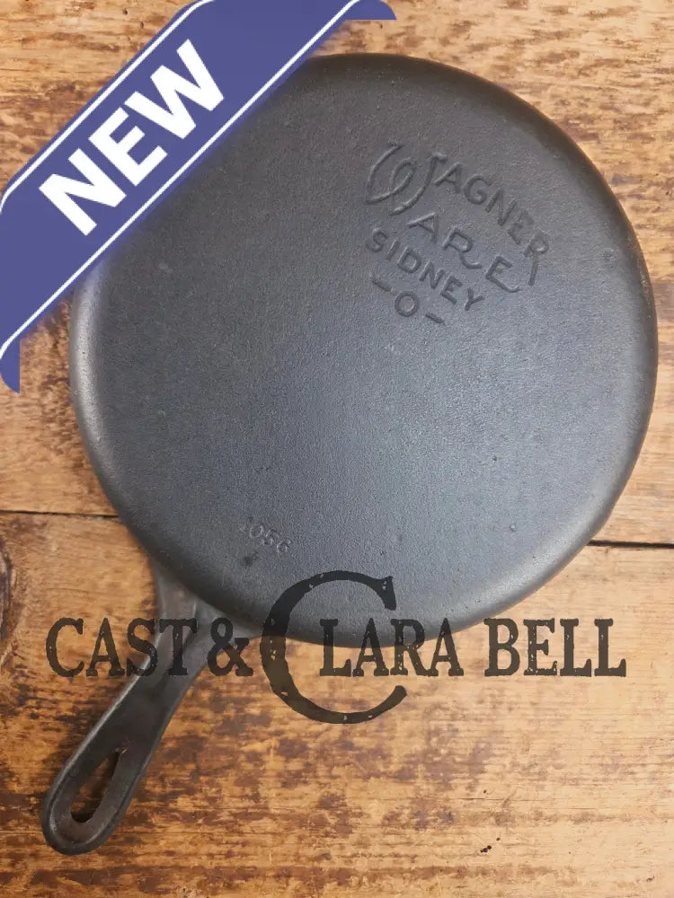 Awesome saute and side skillet! 1930’s Wagner Ware #6 Cast Iron Skillet 1056 Smooth Bottom Skillet
