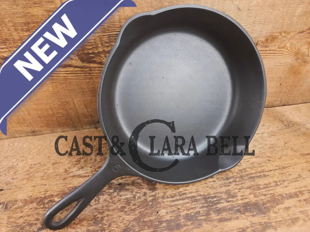 Awesome saute and side skillet! 1930’s Wagner Ware #6 Cast Iron Skillet 1056 Smooth Bottom Skillet