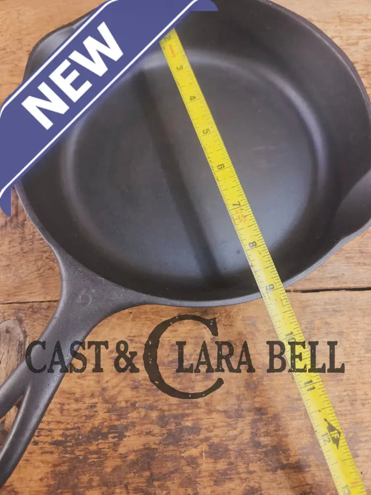 Awesome saute and side skillet! 1930’s Wagner Ware #6 Cast Iron Skillet 1056 Smooth Bottom Skillet