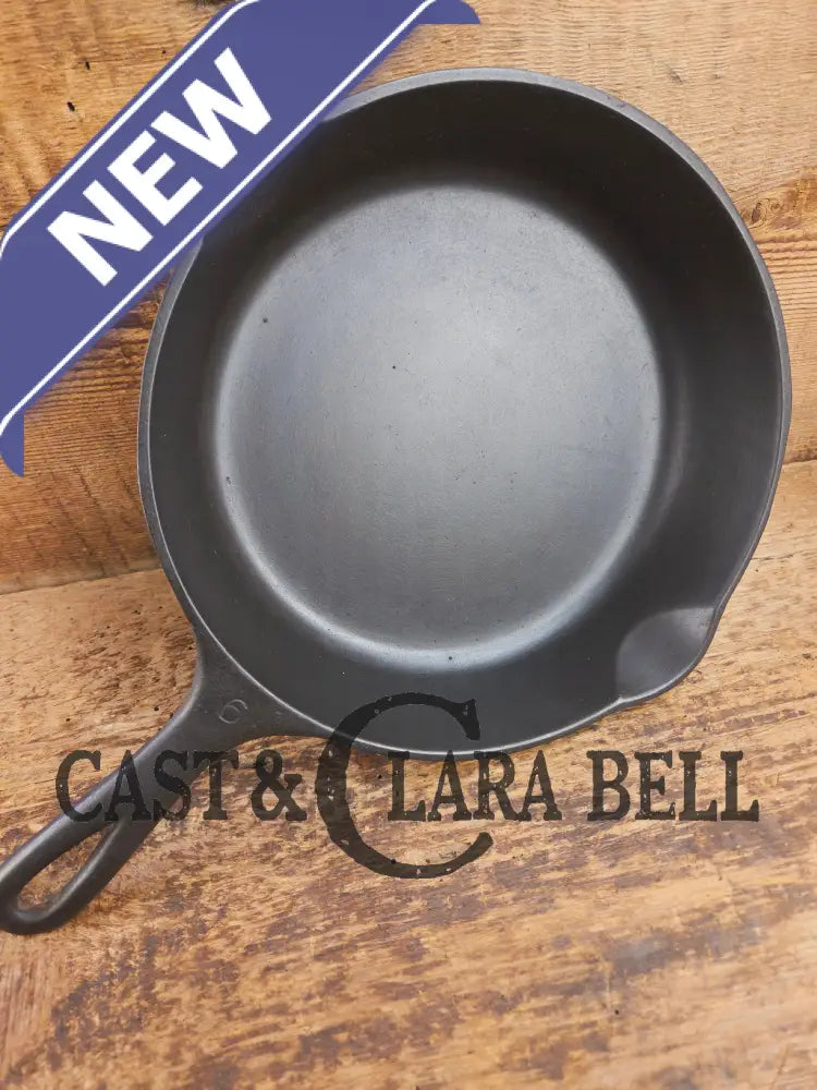 Awesome saute and side skillet! 1930’s Wagner Ware #6 Cast Iron Skillet 1056 Smooth Bottom Skillet