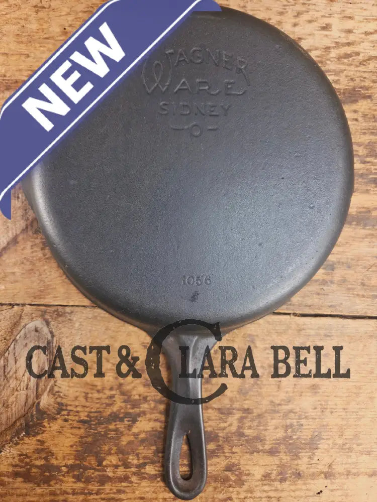 Awesome saute and side skillet! 1930’s Wagner Ware #6 Cast Iron Skillet 1056 Smooth Bottom Skillet