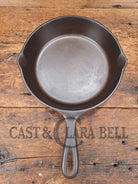 Awesome Saute Skillet! 1930S Era Lodge #5 Skillet With 3 Notch Heat Ring And T Two Dots Marking At 6