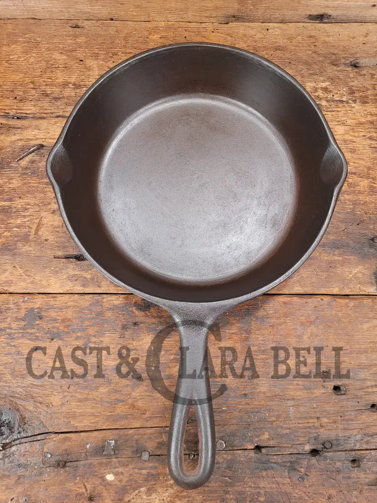 Awesome Saute Skillet! 1930S Era Lodge #5 Skillet With 3 Notch Heat Ring And T Two Dots Marking At 6