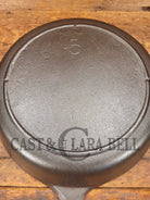 Awesome Saute Skillet! 1930S Era Lodge #5 Skillet With 3 Notch Heat Ring And T Two Dots Marking At 6