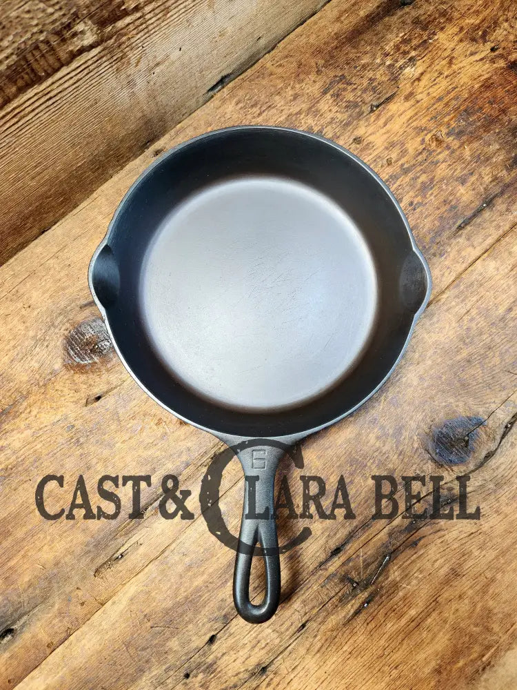 Awesome Saute Skillet! 1930’S Griswold #6 Cast Iron Skillet With Large Block Logo And Smooth