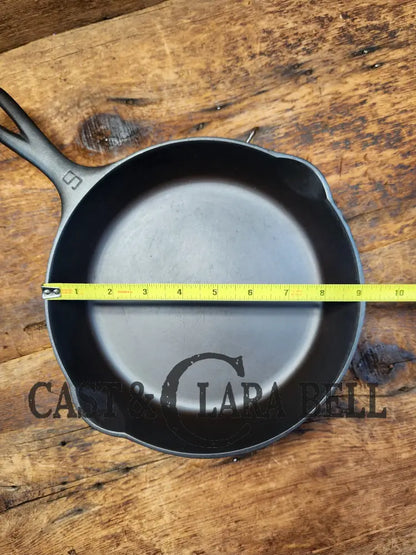 Awesome Saute Skillet! 1930’S Griswold #6 Cast Iron Skillet With Large Block Logo And Smooth