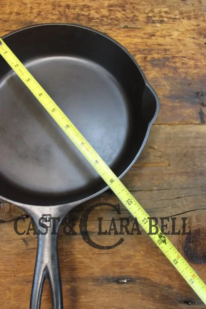 Awesome Saute Skillet! 1930’S Griswold #6 Cast Iron Skillet With Large Block Logo And Smooth