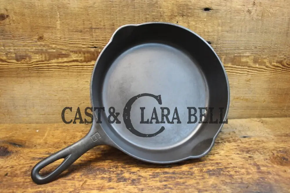 Awesome Saute Skillet! 1930’S Griswold #6 Cast Iron Skillet With Large Block Logo And Smooth