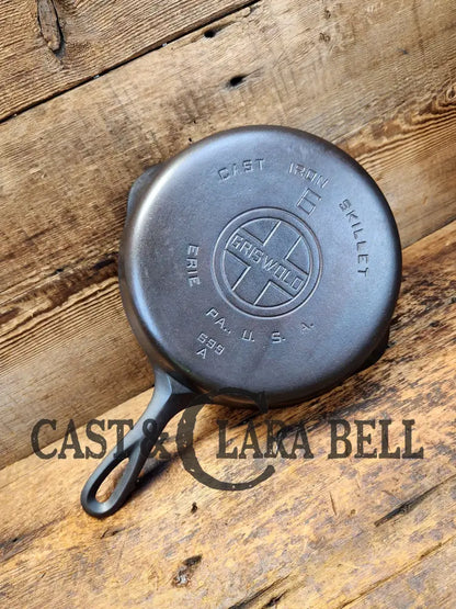 Awesome Saute Skillet! 1930’S Griswold #6 Cast Iron Skillet With Large Block Logo And Smooth